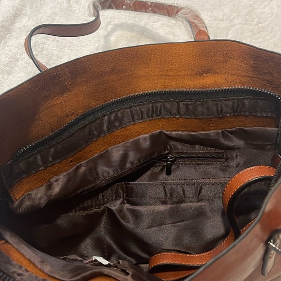 Brown Leather Women's Bag - Picture 5 of 10